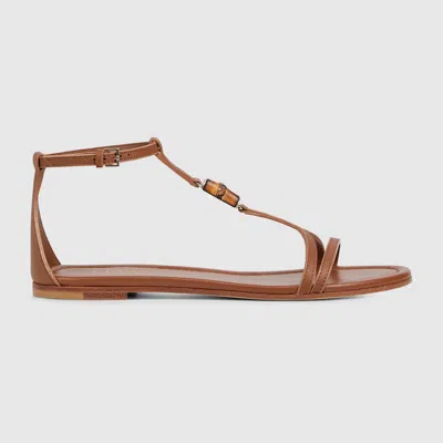 GUCCI GUCCI WOMEN'S SANDAL WITH BAMBOO DETAIL
