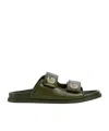 Gucci Women's Sandal With Crystals In Green