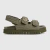 Gucci Women's Sandal With Double G In Multi