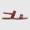 GUCCI GUCCI WOMEN'S SANDAL WITH INTERLOCKING G AND WEB