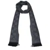 Gucci Women's Scarves Wool Gray/dark Gray