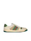 Gucci Screener Distressed Low-top Sneakers In Multi
