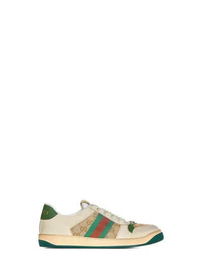 Gucci Women Screener Leather Sneakers In Multi