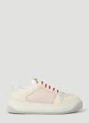 Gucci Screener Gg Leather-trimmed Canvas Sneakers In Pink