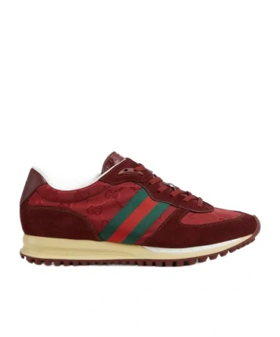 GUCCI GUCCI PANELLED LACE-UP SNEAKERS