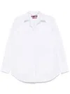 Gucci White Shirt With Ribbon At The Neck Women In Multicolor