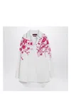 Gucci Floral Cotton Poplin Shirt In White