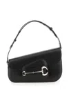 Gucci Horsebit 1955 Mini Leather Shoulder Bag In Black