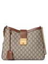 Gucci Padlock Gg Canvas Hobo Bag In Brown