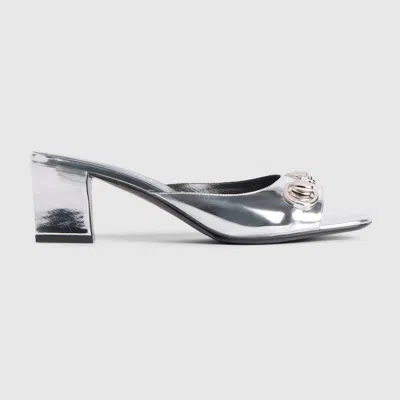 Gucci Women's Signora Slide Sandal In Metallic