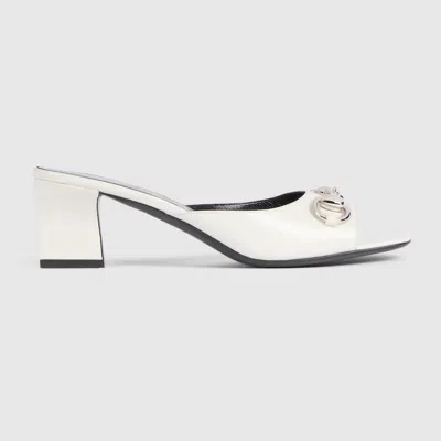 Gucci Women's Signora Slide Sandal In White