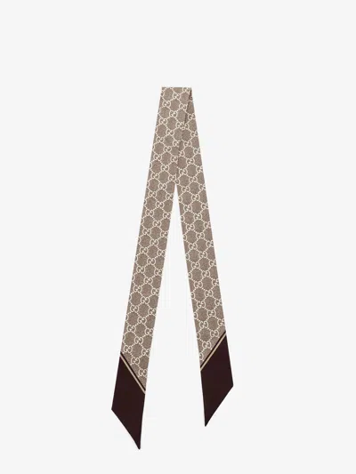 Gucci Women Silk Bandeau In Neutral
