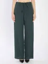 Gucci Jogginghose Aus Gg Seidenjacquard In Green