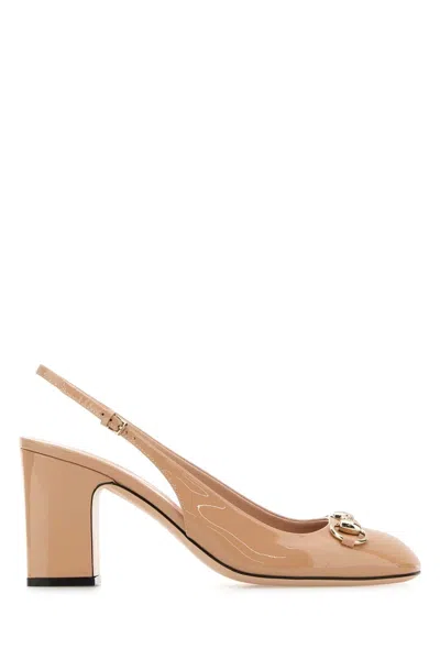 Gucci Women Skin Pink Leather Pumps