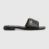 Gucci Gg Slide Sandals In Black