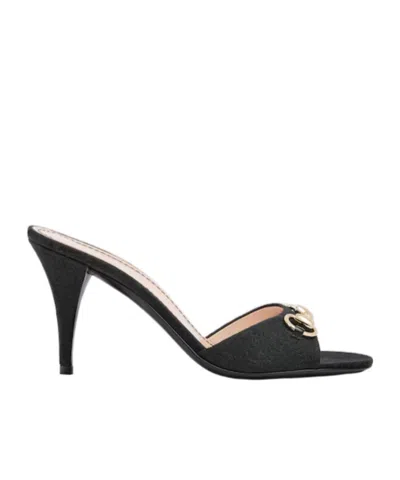 Gucci Women's Slide Sandal With Horsebit In Black