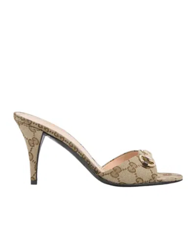 Gucci Morsetto Sandals In Brown