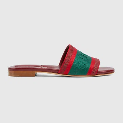 GUCCI GUCCI WOMEN'S SLIDE SANDAL WITH WEB