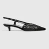 Gucci Women Pumps Slingback With Crystals