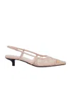 Gucci 35mm Gg-logo Crystal-embellished Pumps In Pink