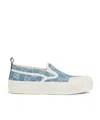 Gucci Sneakers Slip-on In Denim Gg In Blue