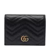Gucci Women Small Gg Marmont Wallet In Black