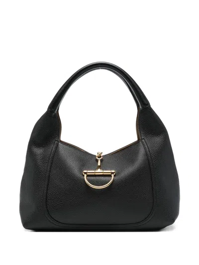 Gucci Women Softbit Leather Shoulder Bag In Black