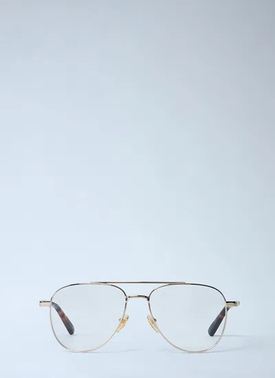 Gucci Women Square Glasses In Gold