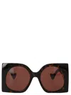 Gucci Bold Square Sunglasses Tortoiseshell Pattern In Brown