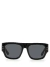 Gucci Modern Square Frame Sunglasses With Dark Lenses In Black