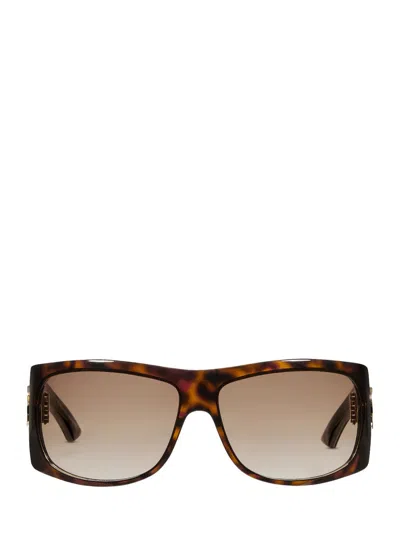 Gucci Square Sunglasses In Brown