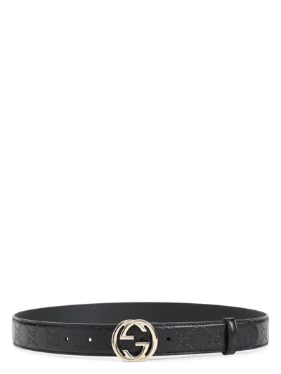 Gucci Women's Ssima 30 Belt In Black