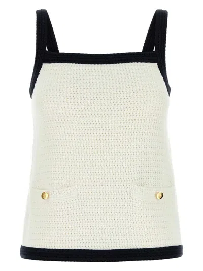 GUCCI WOMEN'S STRETCH CROCHET TANK TOP