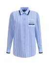 Gucci Horsebit Striped Cotton Shirt