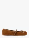 Gucci Women Suede Ballerinas With Gg Motif In Multi
