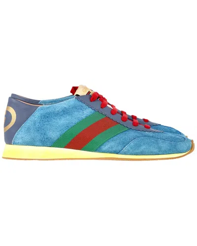 Gucci Women's Suede Web Rocket Sneaker (authentic Pre-loved) In Multi