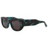Gucci Eyewear Rectangular Frame Sunglasses In Gray