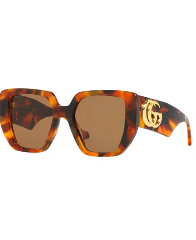 Gucci Women's Sunglasses, Gg0956s In Tortoise