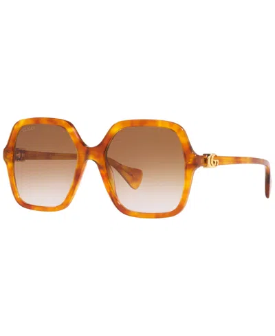 Gucci Women's Sunglasses, Gg1072s In Brown,black