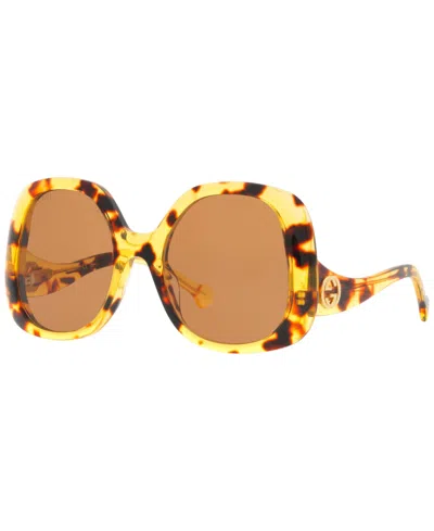 Gucci Woman Sunglass Gg1235s In Brown