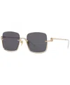 Gucci Oversized-sonnenbrille Mit Gg In Gold-tone