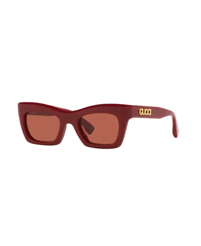 Gucci Women's Sunglasses, Gg1773s In Burgundy