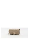 Gucci Supermini Gg Marmont 2.0 Shoulder Bag Unica In Beige