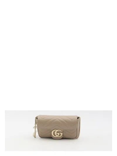 Gucci Women's Super Mini Gg Marmont Bag In Beige