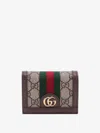 Gucci Women Supreme Gg Fabric And Leather Wallet In Multi