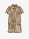 Gucci Women Supreme Gg Fabric Jumpsuit In Neutral