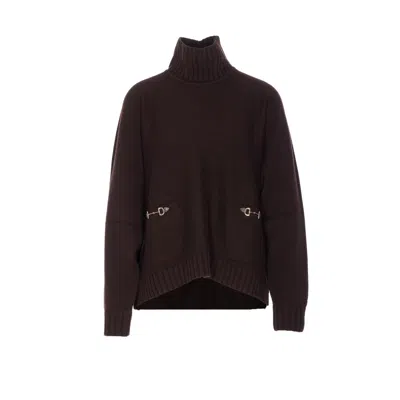 Gucci Wool And Cashmere Turtleneck Sweater In Animal Print