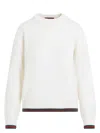 Gucci Women Ivory Wool Blend Sweater In White