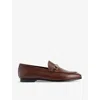 Gucci Burgundy Leather Loafers In Sweet Chestnut