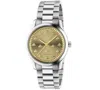 GUCCI WOMEN'S SWISS AUTOMATIC G-TIMELESS STAINLESS STEEL BRACELET WATCH 38MM
